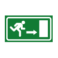 Se�al vectorial Puerta de evacuaci�n