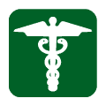 Icono médico: caduceo