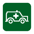 Icono médico: ambulancia