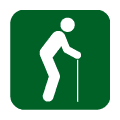Icono médico: anciano, geriatría