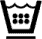 Pictograma textil vectorial: lavado a m�quina agua 95�C, ciclo Permanent Press (sint�ticos / mezcla)