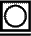 Pictograma textil vectorial: secado a m�quina ciclo Permanent Press (sint�ticos) 