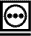Pictograma textil vectorial: secado a m�quina ciclo Permanent Press (sint�ticos)  temperatura alta
