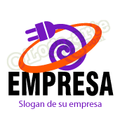 Logotipo electricidad, luz, electr�nica, reformas, servicios, decoraci�n.