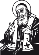 St. Leopold Bogdan Mandic vectorized for cutting plotter.
