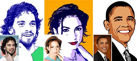 Ejemplos de fotos vectorizadas para cortar en plotter.