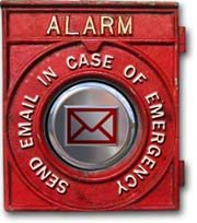 Alarm, send email in case of emergency