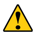 Señal de advertencia general de peligro. Icono de precaución en entornos laborales.