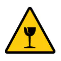Señal de advertencia de baja temperatura. Icono de peligro por congelación o frío extremo.