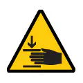 Señal de advertencia de peligro eléctrico. Icono de riesgo de electrocución alta tensión.