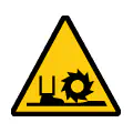 Señal de advertencia de materias tóxicas. Icono de peligro por envenenamiento químico.