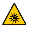 Señal de advertencia de materias inflamables. Símbolo de peligro de fuego e incendio.