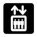 Pictograma vectorial ascensor