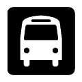 Pictograma vectorial parada de autobús