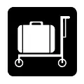 Pictograma vectorial carros para equipaje