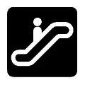 Pictograma vectorial escalera mecánica