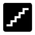 Pictograma vectorial escalera