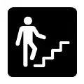 Pictograma vectorial escaleras