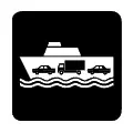 Pictograma vectorial ferry