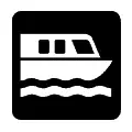 Pictograma vectorial de ferry