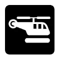 Pictograma vectorial helipuerto