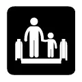 Pictograma vectorial sujete a los niños de la mano