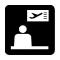 Pictograma vectorial pantalla informativa