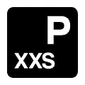 Pictograma vectorial parking para coches pequeños
