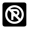 Pictograma vectorial prohibido estacionar