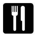 Pictograma vectorial restaurante