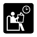 Pictograma vectorial sala de espera