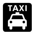 Pictograma vectorial parada de taxi