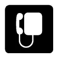 Pictograma vectorial teléfono público