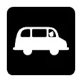 Pictograma vectorial transporte gratuito