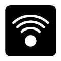 Pictograma vectorial área de wifi