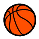 Pictograma vectorial de balón de baloncesto