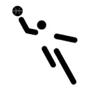 Pictograma vectorial jugador de Basketbol