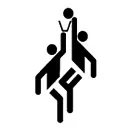 Pictograma vectorial de jugadores de Basketbol
