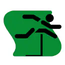 Pictograma vectorial Carrera con obstáculos