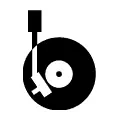 Pictograma vectorial de tocadiscos