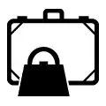 Símbolo vectorial de maletas