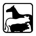Icono vectorial de animales de granja