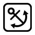 Símbolo vectorial de marinería