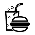 Icono vectorial de comida rápida