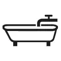 Icono vectorial de bañera