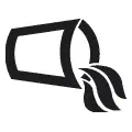 Icono vectorial de vaso derramado