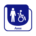 Pictograma vectorial Aseos- baños