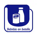 Pictograma vectorial Bebidas en botella