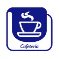 Pictograma vectorial de cafetería
