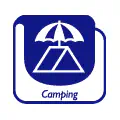 Pictograma vectorial camping